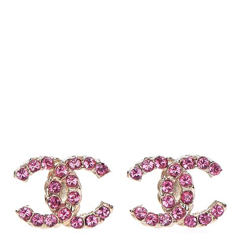 chanel pink gold earrings|Chanel earrings glastonbury.